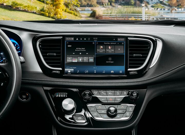 The 2021 Chrysler Pacifica is the first North American vehicle to feature the all-new Uconnect 5 system, which features an all-new standard 10.1-inch touchscreen that delivers the largest standard touchscreen in its class.