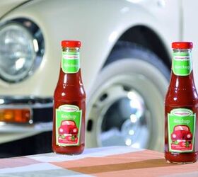 volkswagen classic ketchup is a limited edition sauce of 1,000 bottles