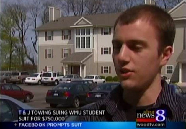 Report: Michigan Towing Company Suing Student For Facebook Page