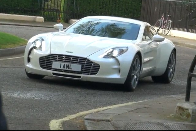 aston martin one 77 prowls the streets of london video