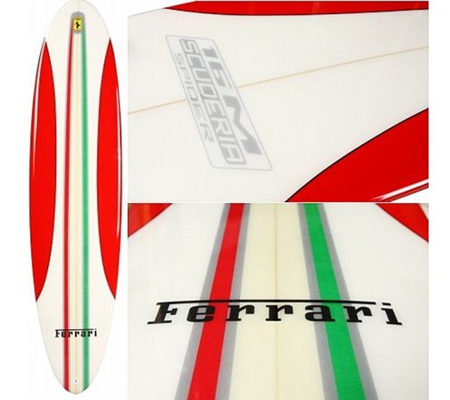 Surf's Up on Ferrari's 16 M Scuderia Spider Surfboard | AutoGuide.com