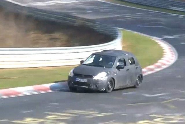 2011 Suzuki Swift Spied Testing on the Nurburgring [video]