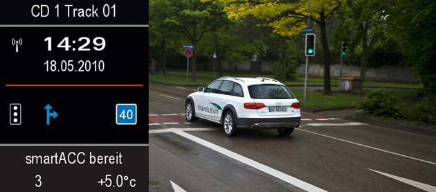 audi travolution system can talk to traffic signals helping the environment