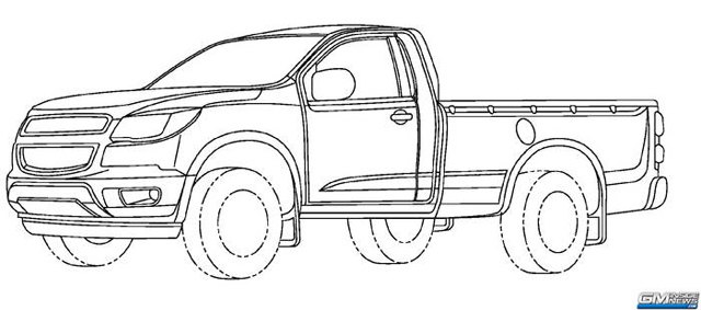 Chevy Colorado Replacement Revealed in GM Patent Filings?