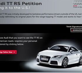 Audi TT RS Being Reconsidered for U.S.; Getting It Here is Up to You