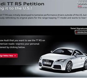 audi tt rs being reconsidered for u s getting it here is up to you