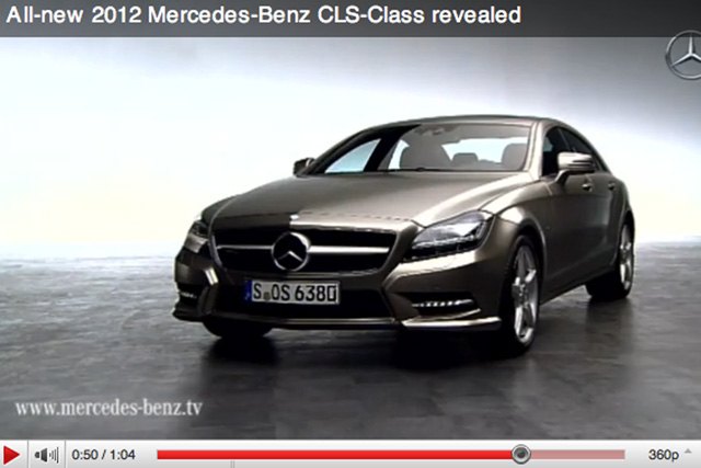2012 mercedes cls gets video reveal