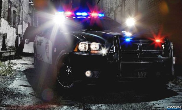 dodge charger pursuit spied at police trade show