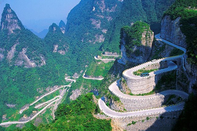 china s tianmen mountain winding road joins our list of dream drives