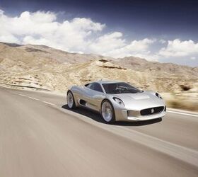 jaguar c x75 revealed as stunning 780 hp electric supercar concept paris 2010