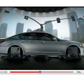 lexus driving simulator on display in new commercial