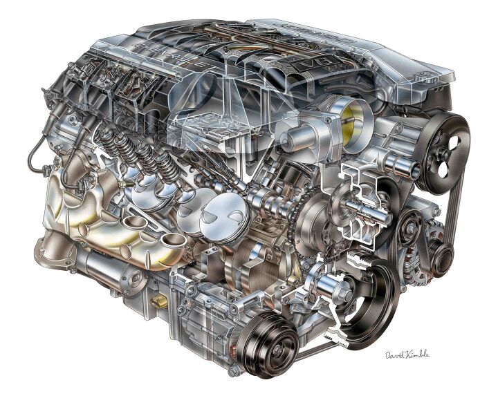 2010 "L99" 6.2L V-8 VVT (L99) for Chevrolet Camaro SS – David Kimble Illustration