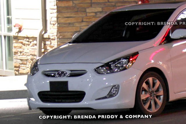 2012 Hyundai Accent Spied On U.S. Shores