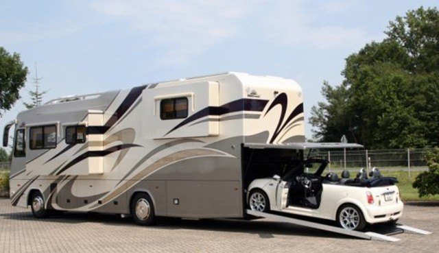 New VARIO Motorhome Features Built-In a Garage For Your MINI