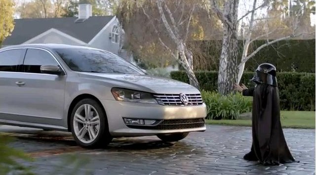 volkswagen super bowl ads use the force insect imagery