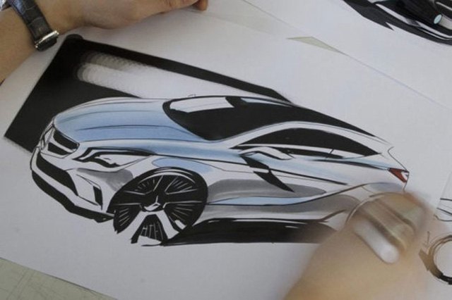 Mercedes A-Class Design Sketch Leaked