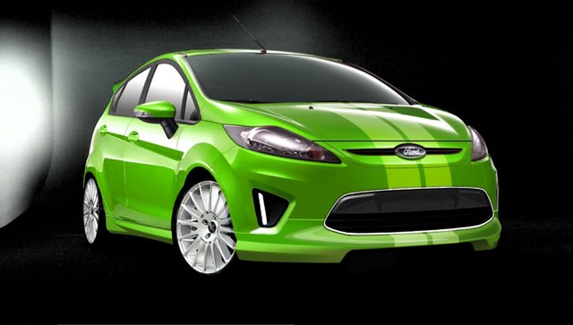 3dCarbon Fiesta concept: Ford Fiestas will take center stage on the Ford stand at this yearas SEMA (Specialty Equipment Market Association), where a Fiesta by 3dCarbon which makes a bold statement with race-inspired styling. (10/07/2010)