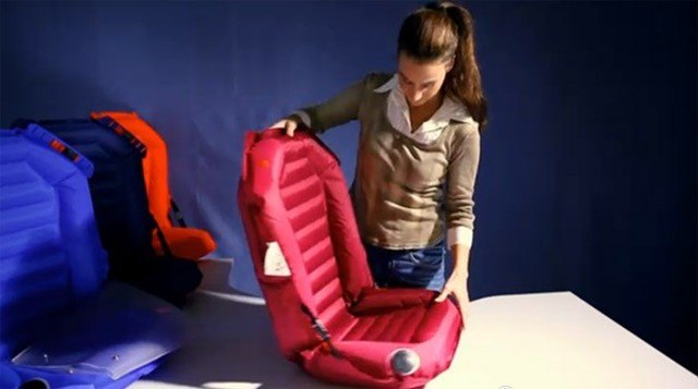 Inflatable Easycarseat The Future Of Children's Car Seats (Video)
