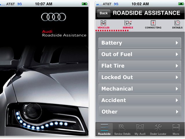 Audi Introduces Roadside Assistance App for Smartphones