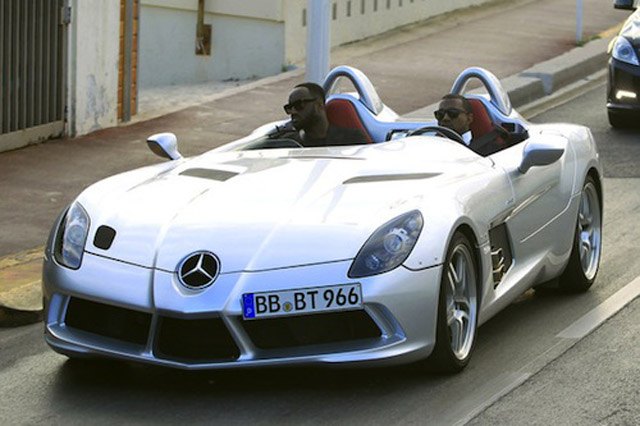 Kanye West Drives Mercedes-Benz SLR Stirling Moss At Cannes Film Festival