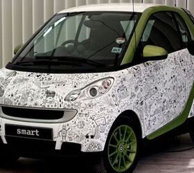 Smart ForTwo Illustrated With Futuristic Tweets