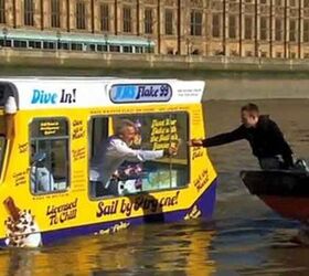 London Boaters in for a Treat With World's First Amphibious Ice Cream Truck