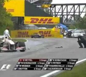 Marshall Becomes Big Black Pylon After Falling on Track During Canadian GP [Video]