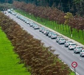 toyota dealer targets guinness world record for longest hybrid parade