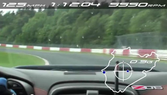 2012 corvette z06 sheds 20 seconds from nurburgring lap time with 7 22 68 run video
