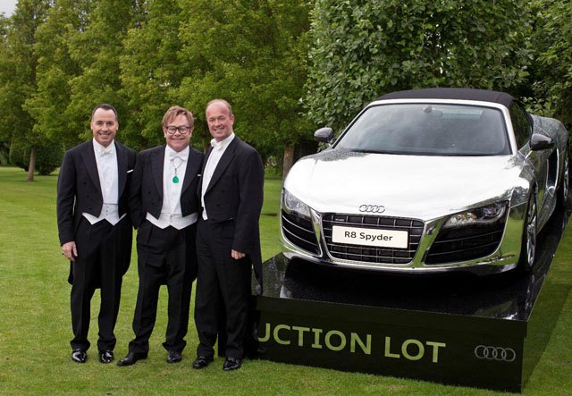 Two Chrome Audi R8 Spyders Raise $1 Million For Elton John's AIDS Foundation