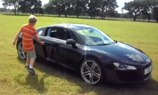 11-Year Old Does Donuts In His Dad's Audi R8 [Video]