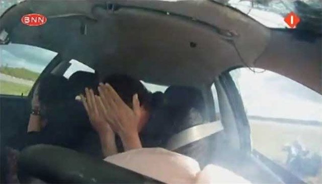 netherlands worst driver runs over camera men almost kills passengers video