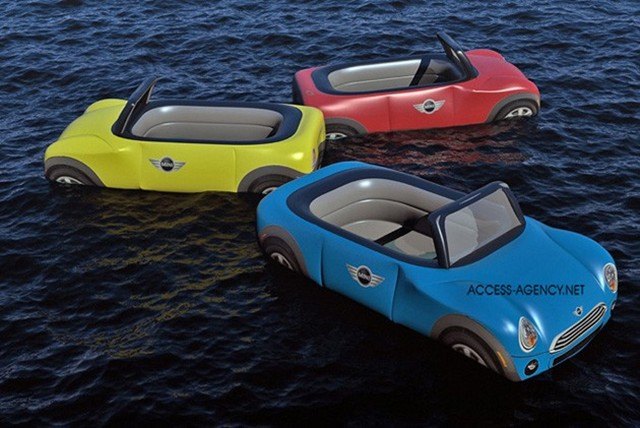 Surfs Up With MINI Cooper Convertible Inflatable Beach Toys