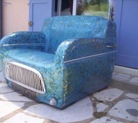 1968 4L Renault Turned Into Funky Armchair