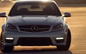 Mercedes C63 AMG Coupe Drifts Around C63 AMG Sedans [Video]