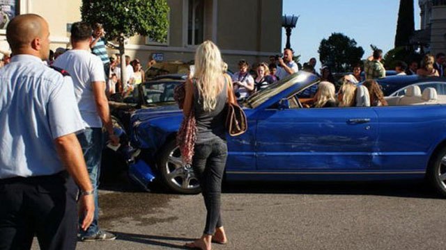 exotic car pile up in monte carlo caught on camera