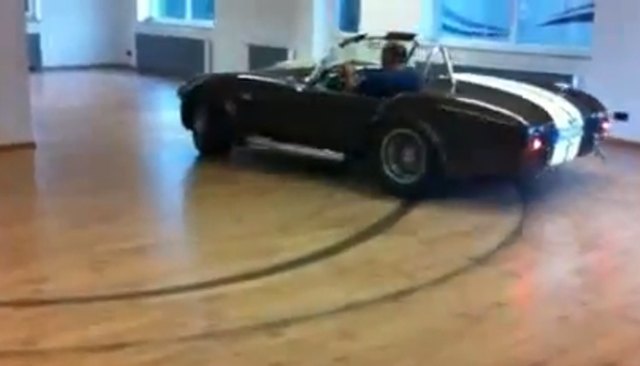 Shelby Cobra Does Donuts in the Living Room [Video]