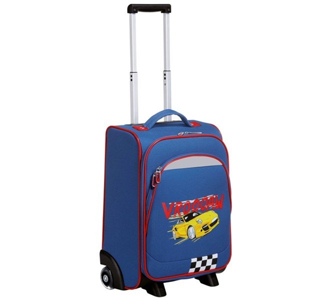 kids will light up when pulling porsche rolling suitcase