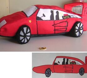 Turn Your Kid's Racing Car Drawings Into Plush Toys