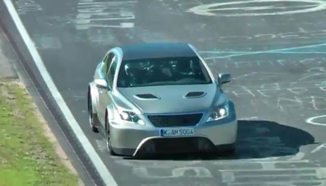 lexus ls tmg edition super sedan sounds awesome lapping the nurburgring video