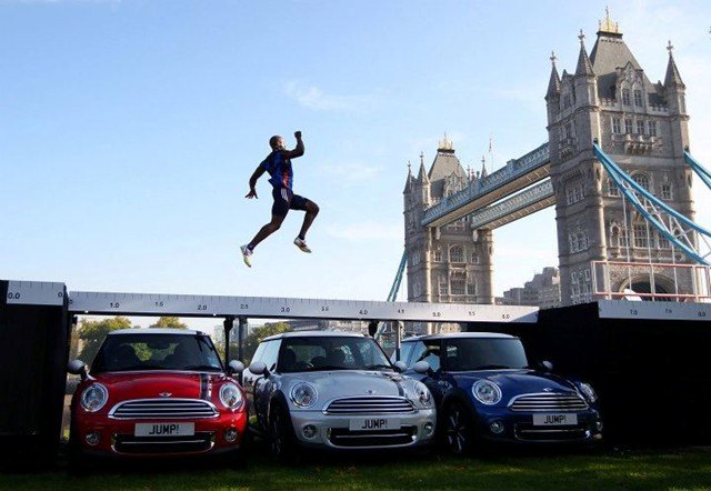 olympic hopeful jumps three 2012 mini london edition models video