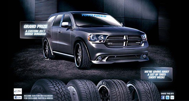 Win A Set Of Tires Or A Dodge Durango In The Toyo Tires Sweepstakes