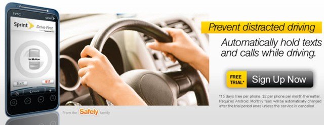 sprint s drive first app helps to eliminate distracted driving