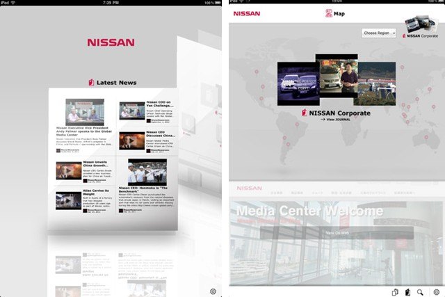 Nissan Launches The Nissan Global App For IPad