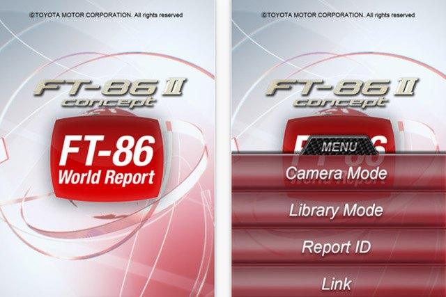 Toyota FT-86: There's Even an App for That