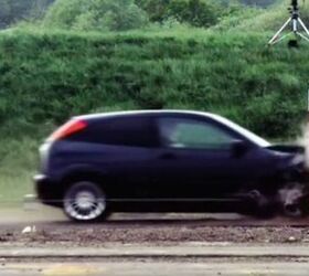 120 mph crash test obliterates a ford focus video