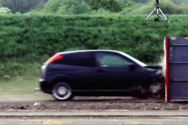 120 MPH Crash Test Obliterates a Ford Focus [Video]