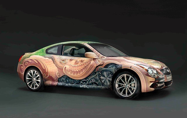 infiniti s g37 art car to be auctioned off for one drop foundation