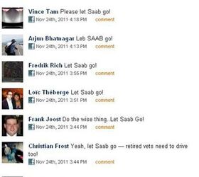 Saab Fans Occupy GM Facebook Page