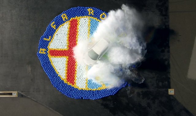 Alfa Romeo MiTo Busts 2,738 Water Balloons on a Skidpad [Video]